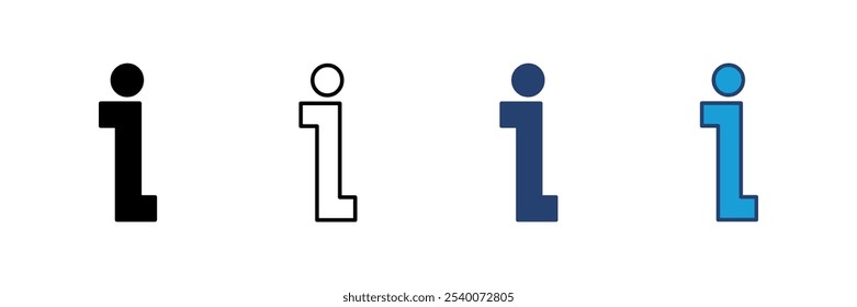 Vektorsymbol für Info-Zeichen. über uns Icon Vektor. Faq-Symbol