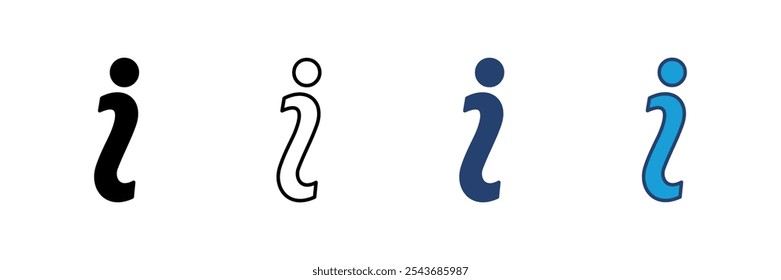 Vektorsymbol für Info-Zeichen. über uns Icon Vektor. Faq-Symbol