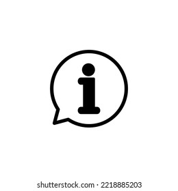 Ilustración vectorial de icono de signo de información. sobre nosotros firmar y símbolo. Icono de Faq
