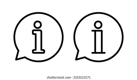Info-Symbol, Vektorgrafik. über uns Zeichen und Symbol. Faq Symbol
