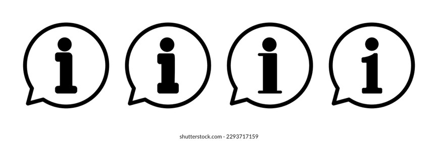 Info sign icon vector illustration. about us sign and symbol. Faq icon