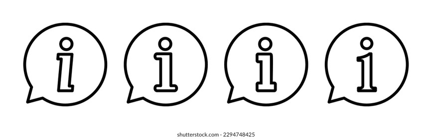 Info-Symbol, Vektorgrafik. über uns Zeichen und Symbol. Faq Symbol