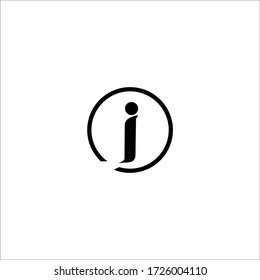 Info Sign Icon Vector Logo Template Illustration Design