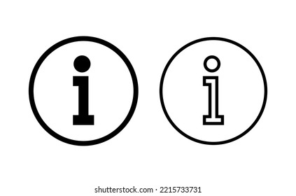 Info sign icon vector for web and mobile app. about us sign and symbol. Faq icon