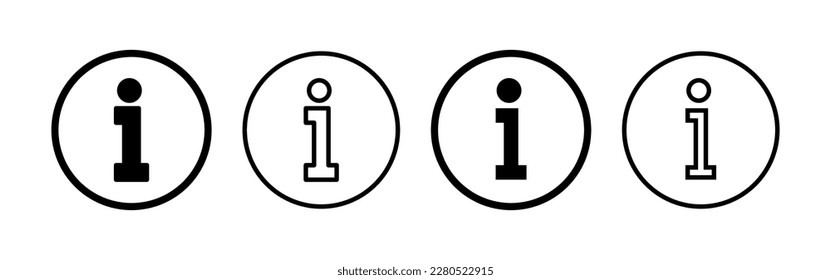 Info-Symbol-Vektorgrafik für Web- und Mobile-App. über uns Zeichen und Symbol. Faq Symbol