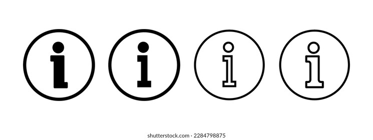 Info-Symbol-Vektorgrafik für Web- und Mobile-App. über uns Zeichen und Symbol. Faq Symbol