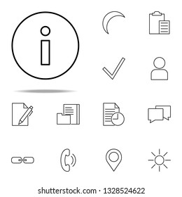 info sign icon. Web icons universal set for web and mobile