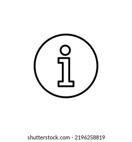 Icono de signo de información para la aplicación web y móvil. sobre nosotros firmar y símbolo. Icono de Faq