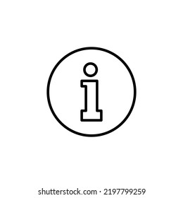 Info sign icon for web and mobile app. about us sign and symbol. Faq icon
