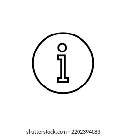 Icono de signo de información para la aplicación web y móvil. sobre nosotros firmar y símbolo. Icono de Faq
