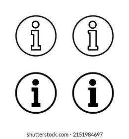 Info-Zeichen Symbole Vektorgrafik. über uns Zeichen und Symbol. Faq Symbol