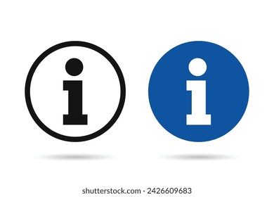 Info sign. Information icon collection. Vector illustration