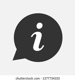 Info Sign. Information Icon  Illustration As A Simple Vector & Trendy Symbol for Design and Communication Websites, Presentation, Helpdesk or Mobile Application.