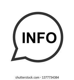 Info Sign. Information Icon  Illustration As A Simple Vector & Trendy Symbol for Design and Communication Websites, Presentation, Helpdesk or Mobile Application.