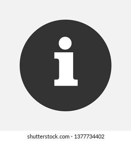 Info Sign. Information Icon  Illustration As A Simple Vector & Trendy Symbol for Design and Communication Websites, Presentation, Helpdesk or Mobile Application.