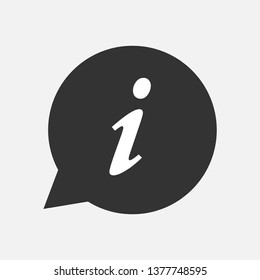 Info Sign. Information Icon  Illustration As A Simple Vector Sign & Trendy Symbol for Design and Communication Websites, Presentation, Helpdesk or Mobile Application.