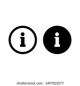 Info sign, information icon vector illustration