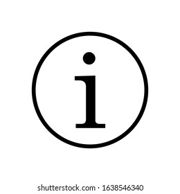 info sign, information icon vector