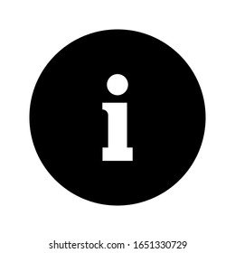 Info-Zeichen, Information Symbol . Icon Vektorillustration flach Design.Vektorillustration.