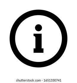 Info sign, information icon . icon vector flat design. vector illustration.