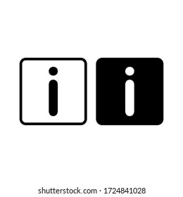 Signo de información, vector de icono de información