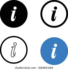 signo de información, icono de signo de calidad estilo plano Conjunto de colección de diseño