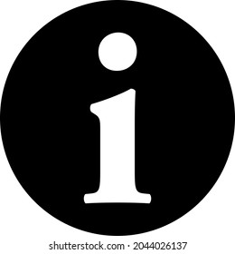 Info sign on hand icon, vector illustration. Flat design style.eps