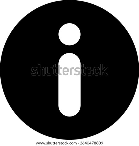Info Sign Semi Solid Icon Design