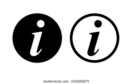 Info sign, set of information icon vector