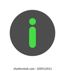 Info sign. Vector icon.