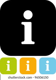 Info sign - Vector icon isolated