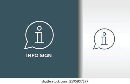 Info Sign Vector, Icon Or Logo Sign Isolated Symbol Illustration