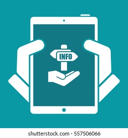 Info signboard - Vector minimal icon