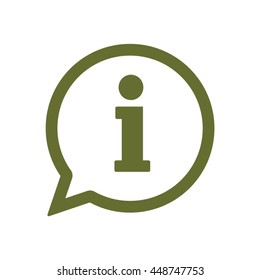  Info speech bubble symbol icon.
