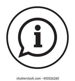  Info speech bubble symbol icon.
