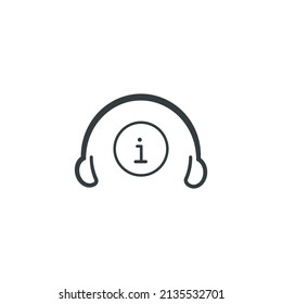 Icono de soporte de información, icono de soporte de información vectorial, ilustración vectorial