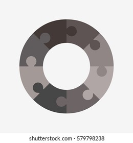 info template pie black charts with 8 step