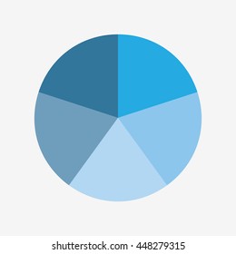 Info Template Pie Blue Charts 5 Stock Vector (Royalty Free) 448279315 ...