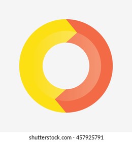 info template pie charts with 2 steps