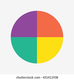 info template pie charts with 4 steps, info template vector, pie charts vector