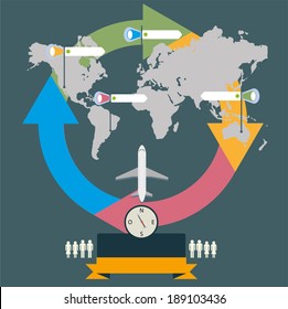 info travel and tourism background