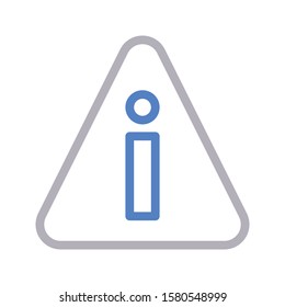 info vector color line icon 
