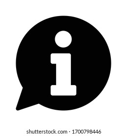 info vector glyph flat icon 