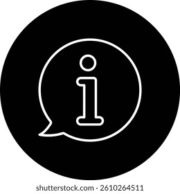 Info vector icon. Can be used for printing, mobile and web applications.