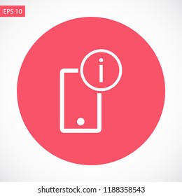 info vector icon eps10