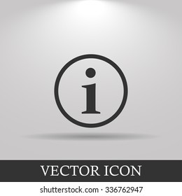 info vector icon. Flat design style EPS