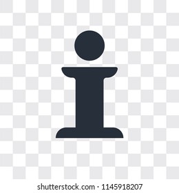Info vector icon isolated on transparent background, Info logo concept