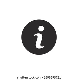 Info vector icon on white background