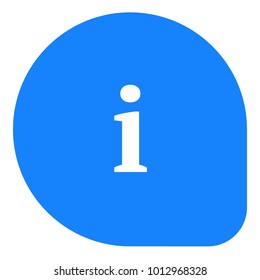 Info vector illustration on blue backround. Map icon