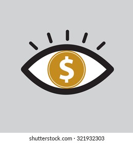 Info Vision Eye Icon, illustration vector